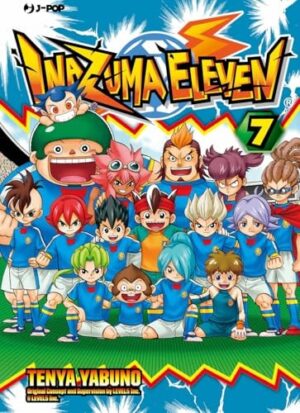 Copertina del manga Inazuma Eleven vol. 7, edizione italiana J-POP Edizioni di Level - 5, Tenya Yabuno