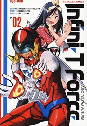 Copertina del manga Infini-T Force vol. 2, edizione italiana J-POP Edizioni di Kodachi Ukyou & Ejiri Tatsuma