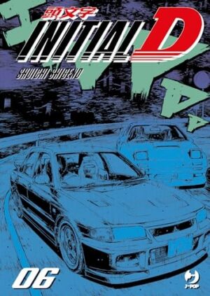 Copertina del manga Initial D vol. 6, edizione italiana J-POP Edizioni di Shuichi Shigeno