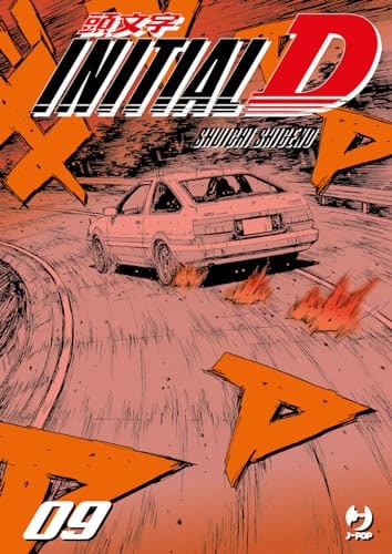 Copertina del manga Initial D vol. 9, edizione italiana J-POP Edizioni di Shuichi Shigeno