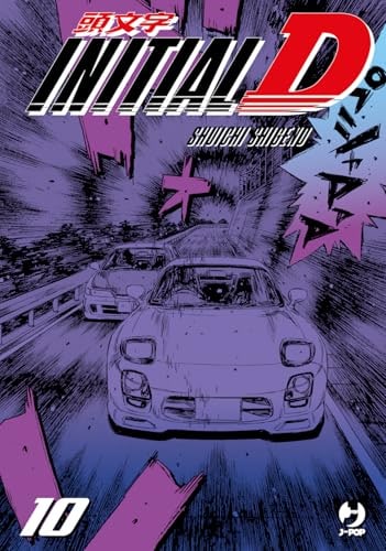 Copertina del manga Initial D vol. 10, edizione italiana J-POP Edizioni di Shuichi Shigeno