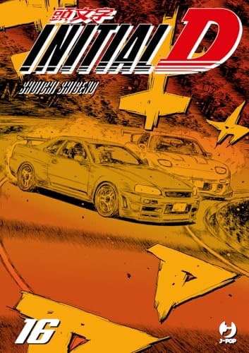 Copertina del manga Initial D vol. 16, edizione italiana J-POP Edizioni di Shuichi Shigeno