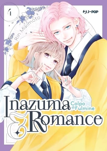Copertina del manga Inazuma&Romance Colpo di Fulmine vol. 4, edizione italiana J-POP Edizioni di Rin Mikimoto
