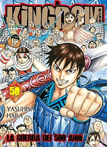 Copertina del manga Kingdom vol. 50, edizione italiana J-POP Edizioni di Yasuhisa Hara