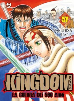 Copertina del manga Kingdom vol. 57, edizione italiana J-POP Edizioni di Yasuhisa Hara