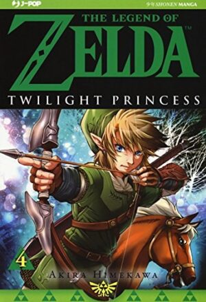 Copertina del manga Legend of Zelda Twilight Princess vol. 4, edizione italiana J-POP Edizioni di Akira Himekawa