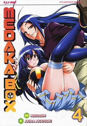Copertina del manga Medaka Box 4 - Nuova Edizione, edizione italiana J-POP Edizioni di Nisioisin