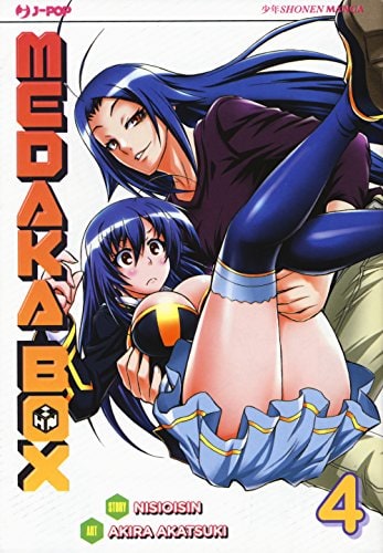 Copertina del manga Medaka Box 4 - Nuova Edizione, edizione italiana J-POP Edizioni di Nisioisin