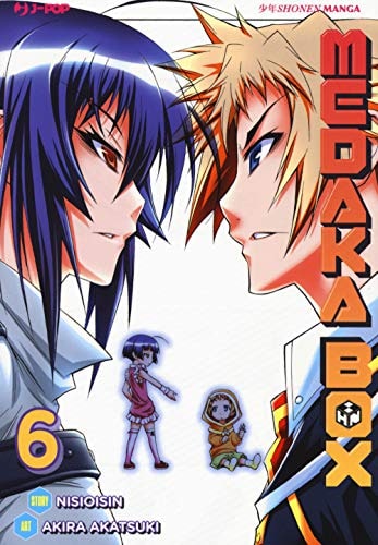 Copertina del manga Medaka Box 6 - Nuova Edizione, edizione italiana J-POP Edizioni di Nisioisin & Akira Akatsuki