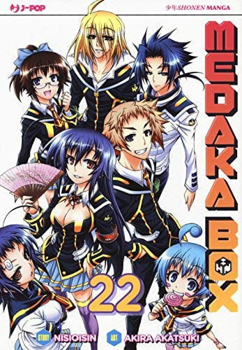 Copertina del manga Medaka Box 22 - Nuova Edizione, edizione italiana J-POP Edizioni di Nisioisin