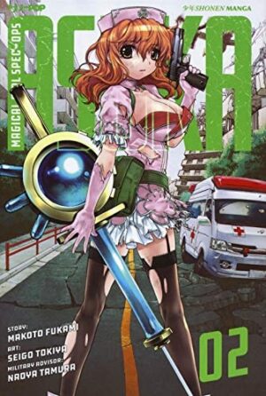 Copertina del manga Magical Girl Spec-Ops Asuka vol. 2, edizione italiana J-POP Edizioni di Makoto Fukami & S. Tokiya