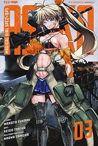 Copertina del manga Magical Girl Spec-Ops Asuka vol. 3, edizione italiana J-POP Edizioni di Makoto Fukami & S. Tokiya