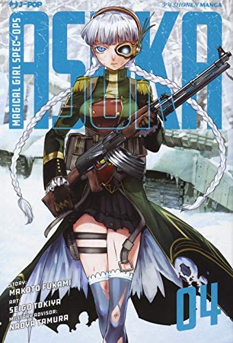Copertina del manga Magical Girl Spec-Ops Asuka vol. 4, edizione italiana J-POP Edizioni di Makoto Fukami & S. Tokiya