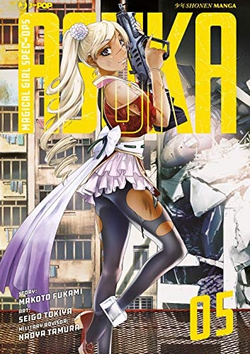 Copertina del manga Magical Girl Spec-Ops Asuka vol. 5, edizione italiana J-POP Edizioni di Makoto Fukami & S. Tokiya