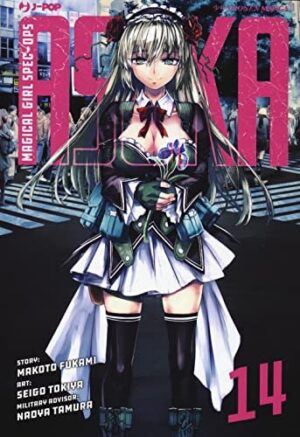 Copertina del manga Magical Girl Spec-Ops Asuka vol. 14, edizione italiana J-POP Edizioni di Makoto Fukami & Seigo Tokiya