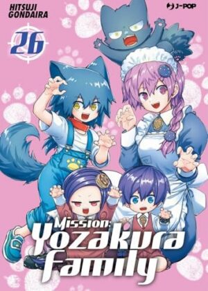 Copertina del manga Mission: Yozakura Family vol. 26, edizione italiana J-POP Edizioni di Hitsuji Gondaira