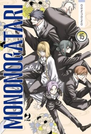 Copertina del manga Mononogatari vol. 15, edizione italiana J-POP Edizioni di Editore