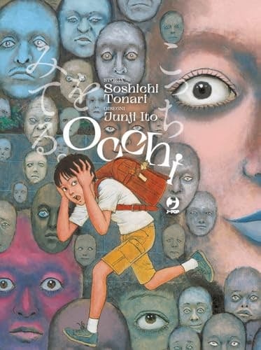 Copertina del manga Occhi - Kocchi Wo Miteru, edizione italiana J-POP Edizioni di Soshichi Tonari & Junji Ito