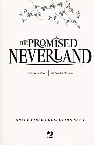 Copertina del manga Promised Neverland Grace Field vol. 1, edizione italiana J-POP Edizioni di Posuka Demizu, Shirai & Nanao