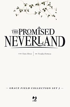Copertina del manga Promised Neverland Grace Field vol. 3, edizione italiana J-POP Edizioni di Posuka Demizu, Shirai & Nanao