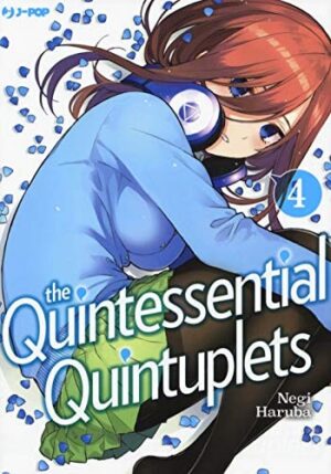 Copertina del manga Quintessential Quintuplets vol. 4, edizione italiana J-POP Edizioni di Negi Haruba