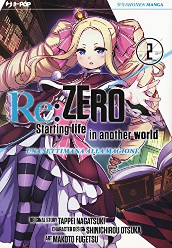 Copertina del manga Re:Zero Manga Seconda Stagione vol. 2, edizione italiana J-POP Edizioni di Nagatsuki & Fugetsu