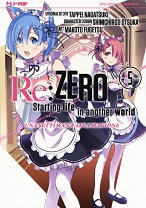 Copertina del manga Re:Zero Manga Seconda Stagione vol. 5, edizione italiana J-POP Edizioni di Tappei Nagatsuki