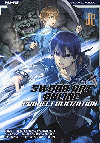 Copertina del manga Sword Art Online Alicization vol. 2, edizione italiana J-POP Edizioni di Reki Kawahara