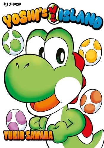 Copertina del manga Super Mario Yoshi's New Island, edizione italiana J-POP Edizioni di Editore