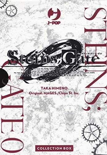 Copertina del manga Steins Gate Zero Box, edizione italiana J-POP Edizioni di Nitroplus & Himeno