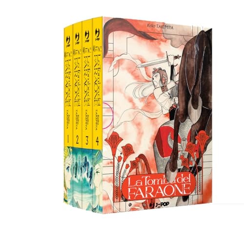 Copertina del manga La Tomba del Faraone Box vol 1-4, edizione italiana J-POP Edizioni di Keiko Takemiya