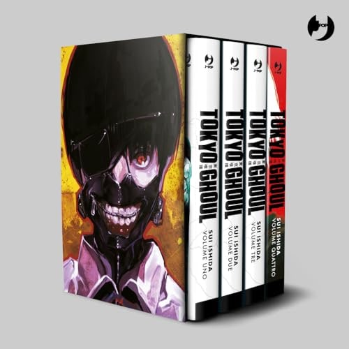 Copertina del manga Tokyo Ghoul Deluxe Box 1 (1-4), edizione italiana J-POP Edizioni di Sui Ishida