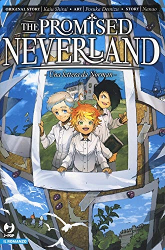 Copertina del manga The Promised Neverland Novel vol. 1, edizione italiana J-POP Edizioni di Kaiu Shirai,Posuka Demizu,Nano