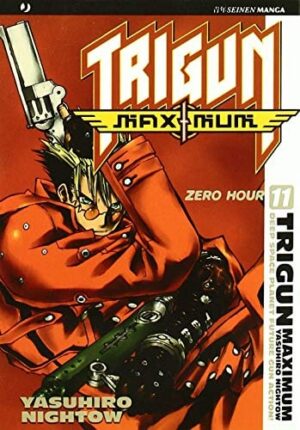 Copertina del manga Trigun Maximum vol. 11, edizione italiana J-POP Edizioni di Yasuhiro Nightow