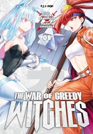 Copertina del manga The War of Greedy Witches vol. 8, edizione italiana J-POP Edizioni di Kawamoto,Shiozuka