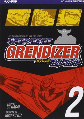 Copertina del manga Ufo Robot Grendizer vol. 2, edizione italiana J-POP Edizioni di Go Nagai