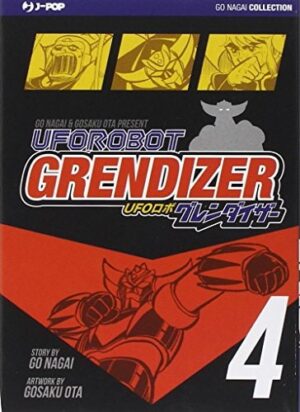 Copertina del manga Ufo Robot Grendizer vol. 4, edizione italiana J-POP Edizioni di Go Nagai & Ota Gosaku