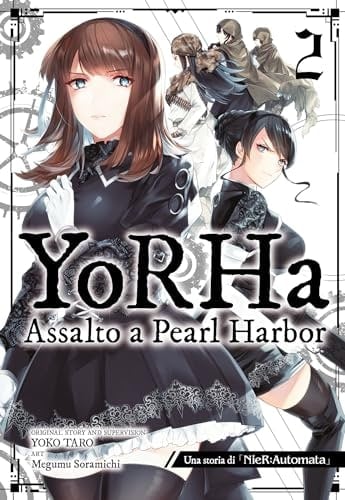 Copertina del manga Yorha: Assalto a Pearl Harbor vol. 2, edizione italiana J-POP Edizioni di Yoko Taro