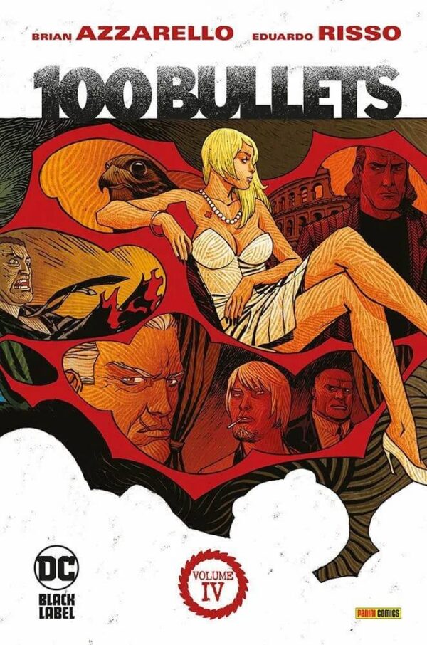 Copertina del fumetto 100 Bullets vol. 4, edizione italiana Panini Comics / DC / Marvel / Disney di Brian Azzarello, Eduardo Risso Copertina del fumetto 100 Bullets vol. 4, edizione italiana Panini Comics / DC / Marvel / Disney di Brian Azzarello, Eduardo Risso