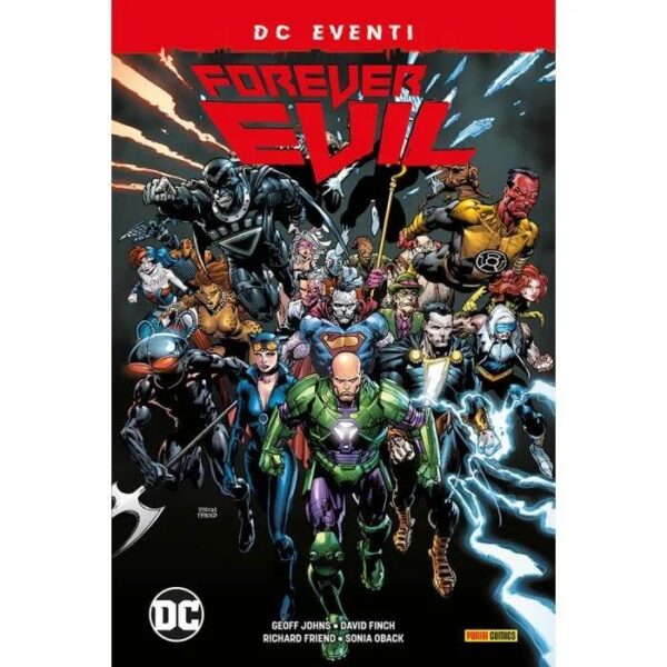 Copertina del fumetto Forever Evil, edizione italiana Panini Comics / DC / Marvel / Disney di Geoff Johns & David Finch Copertina del fumetto Forever Evil, edizione italiana Panini Comics / DC / Marvel / Disney di Geoff Johns & David Finch