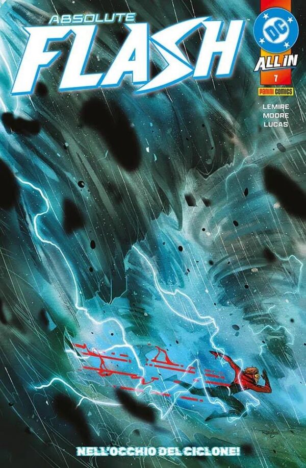 Copertina del fumetto Absolute Flash vol. 7, edizione italiana Panini Comics / DC / Marvel / Disney di Jeff Lemire, Travis Moore Copertina del fumetto Absolute Flash vol. 7, edizione italiana Panini Comics / DC / Marvel / Disney di Jeff Lemire, Travis Moore