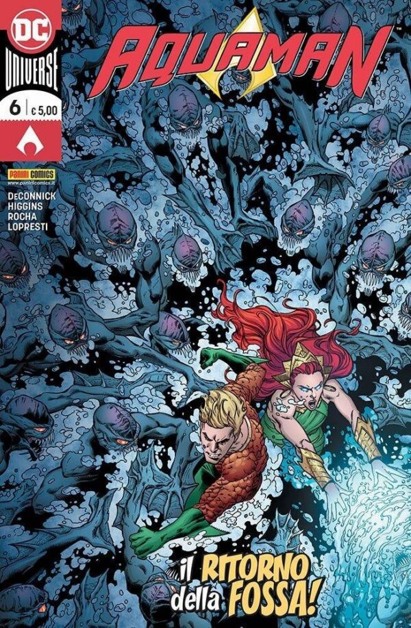 Copertina del fumetto Aquaman vol. 6, edizione italiana Panini Comics / DC / Marvel / Disney di Aa.Vv. Copertina del fumetto Aquaman vol. 6, edizione italiana Panini Comics / DC / Marvel / Disney di Aa.Vv.