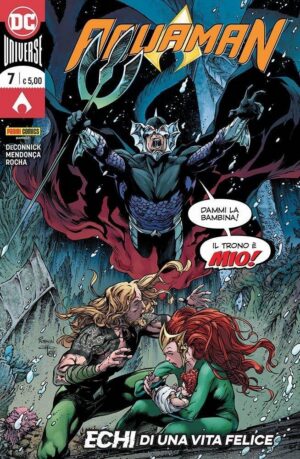 Copertina del fumetto Aquaman vol. 7, edizione italiana Panini Comics / DC / Marvel / Disney di Kelly Sue Deconnick & Rocha