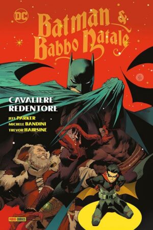 Copertina del fumetto Batman e Babbo Natale Cavaliere Red, edizione italiana Panini Comics / DC / Marvel / Disney di Aa.Vv.