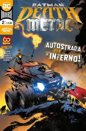 Copertina del fumetto Batman - Death Metal vol. 2, edizione italiana Panini Comics / DC / Marvel / Disney di Aa.Vv.