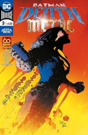 Copertina del fumetto Batman - Death Metal vol. 3, edizione italiana Panini Comics / DC / Marvel / Disney di Aa.Vv.