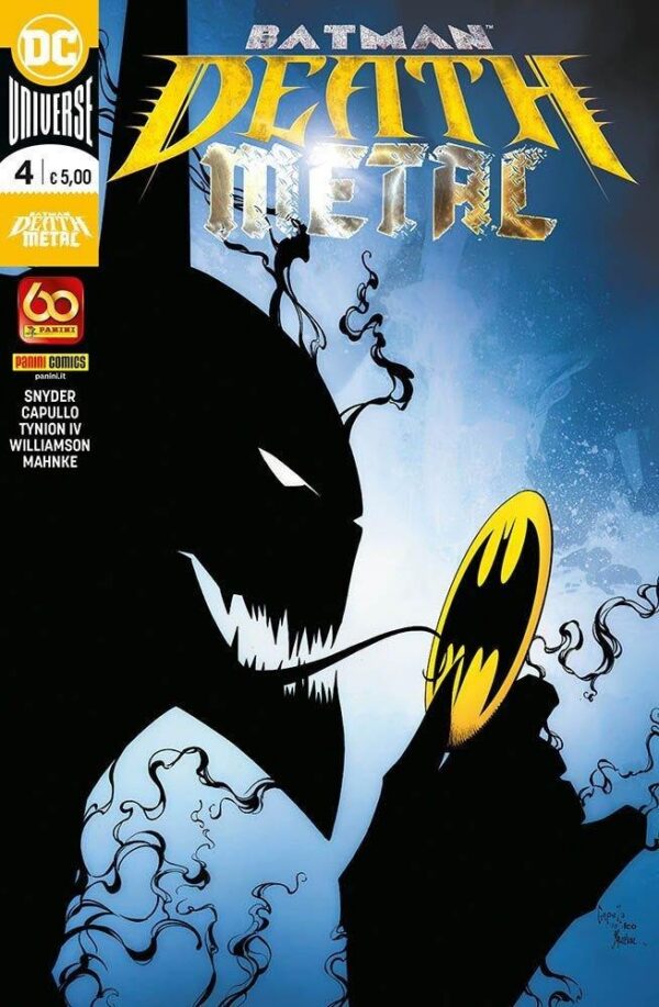 Copertina del fumetto Batman - Death Metal vol. 4, edizione italiana Panini Comics / DC / Marvel / Disney di Aa.Vv.