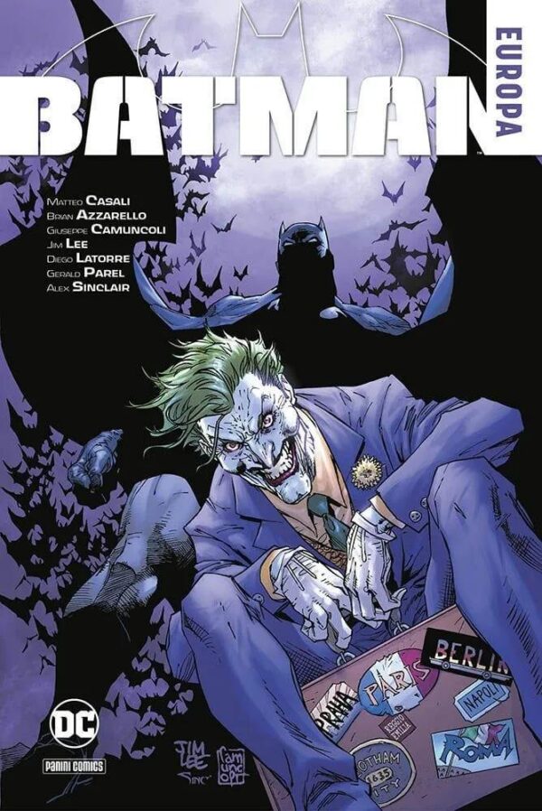 Copertina del fumetto Batman Europa, edizione italiana Panini Comics / DC / Marvel / Disney di Casali, Azzarello & Aa.Vv.