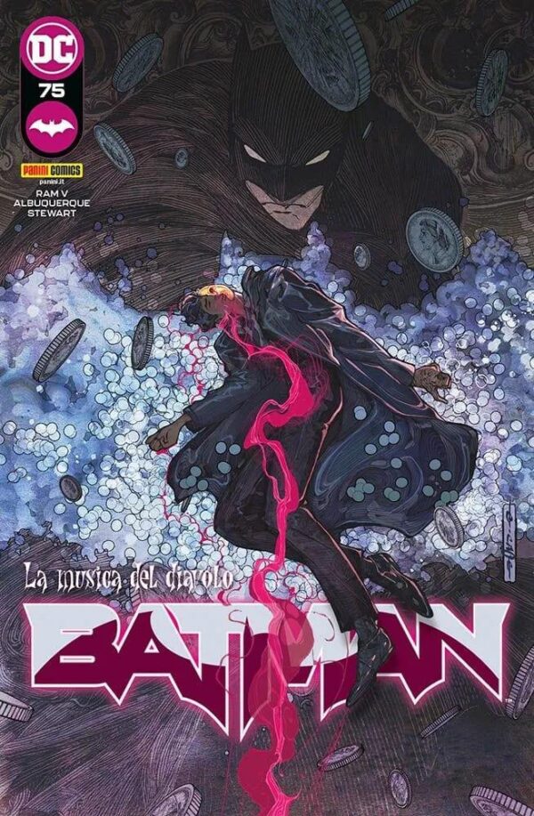 Copertina del fumetto Batman vol. 75, edizione italiana Panini Comics / DC / Marvel / Disney di Ram V, Albuquerque & Aa.Vv. Copertina del fumetto Batman vol. 75, edizione italiana Panini Comics / DC / Marvel / Disney di Ram V, Albuquerque & Aa.Vv.