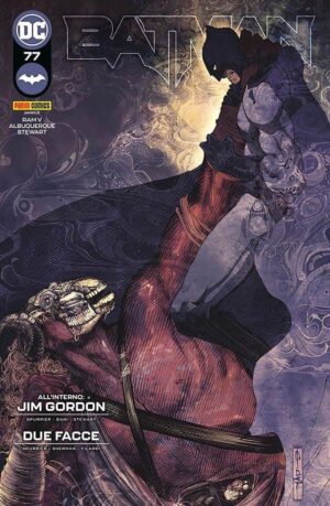 Copertina del fumetto Batman vol. 77, edizione italiana Panini Comics / DC / Marvel / Disney di Ram V, Albuquerque & Stewart